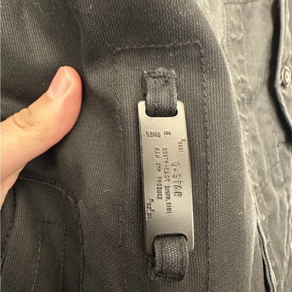 G-Star Raw Black Military Field Jacket Decoy Garber Trench Waxed Cotton Style - Picture 4 of 12